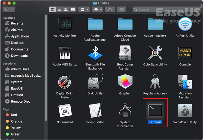 restore mac files from terminal - 1